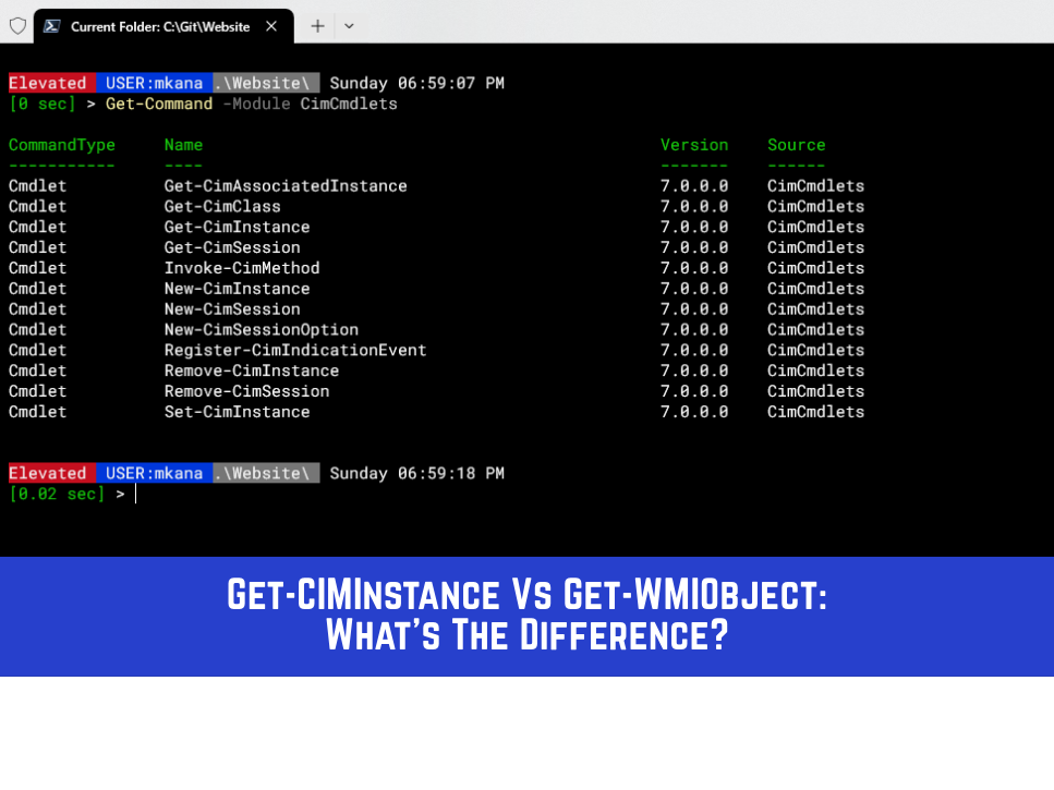 Get-CIMInstance Vs Get-WMIObject: What's The Difference?